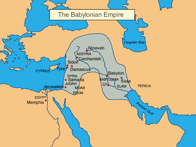 Map of the Babylonian Empire